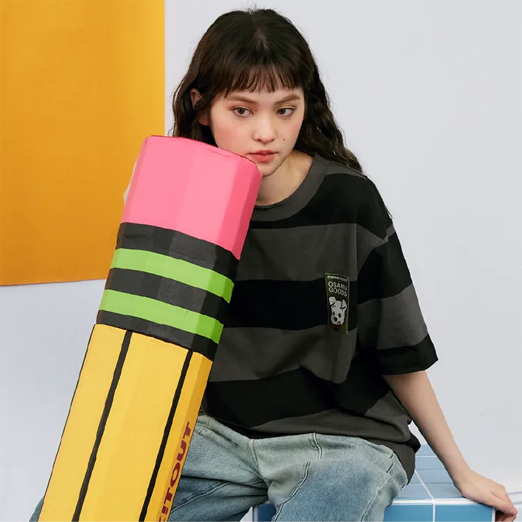 Checkitout T Shirt Unisex Sesame Factory Manager Black/Gray-2