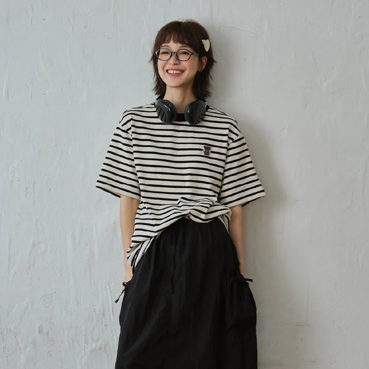 Checkitout x Miffy Drop Shoulder Sleeve T Shirt Women's-6