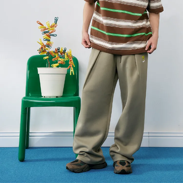 Checkitout x YUANTIANZHI LIANMINGKUAN Casual Pants Unisex Khaki-1