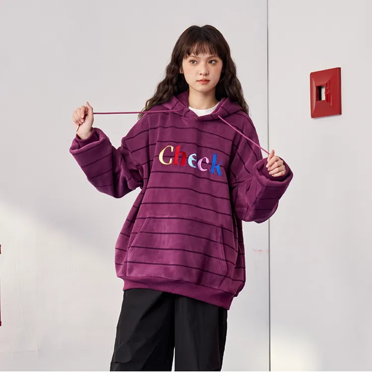 Checkitout Sweatshirt Unisex Daylily-Burnt Orchid Purple-1