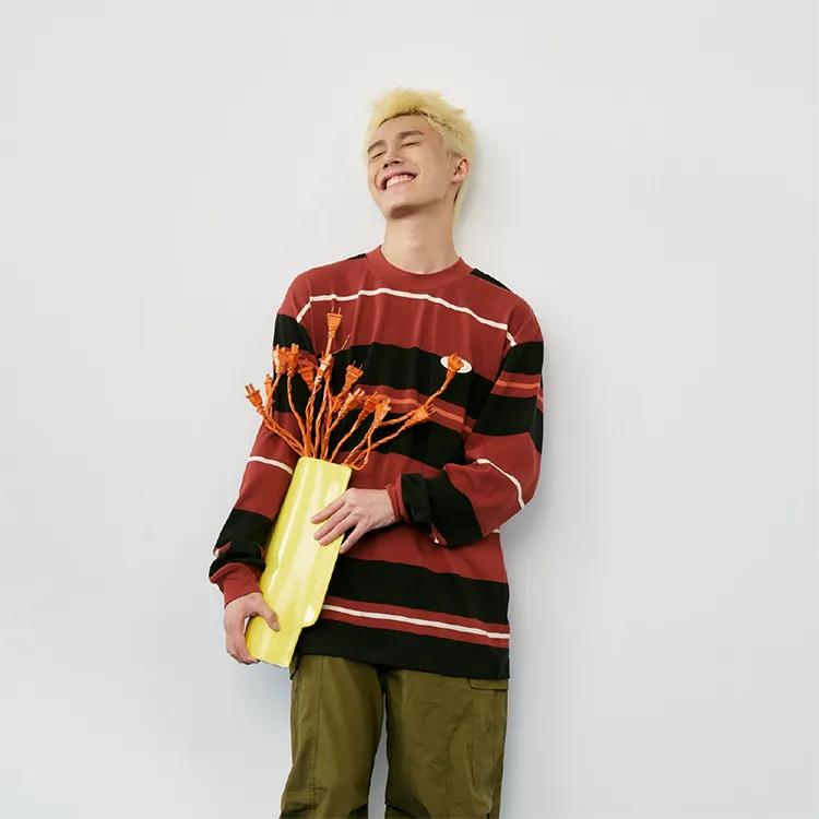 Checkitout x OSAMU GOODS T-Shirt Unisex Adventurer-Red Black/Orange/Ecru-2