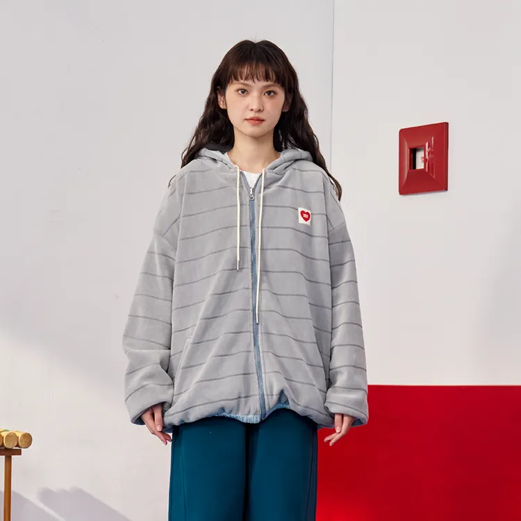 Checkitout Sweatshirt Unisex Light Blue/Silver Gray-3