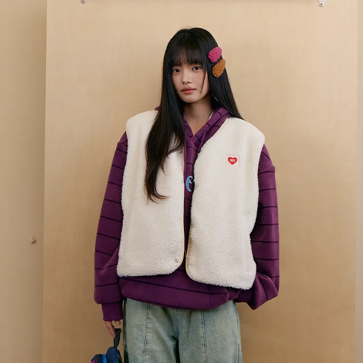 Checkitout Vest Unisex Cloud Ecru-3