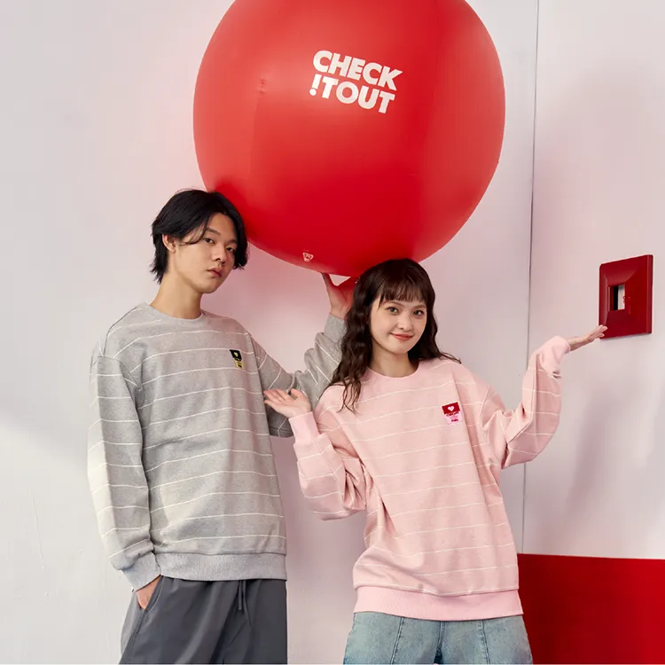 Checkitout Sweatshirt Unisex White Elm-Heather Gray/Ecru-4