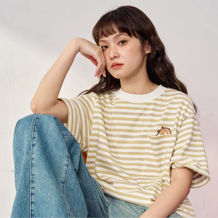 Checkitout T Shirts Unisex Ecru-1