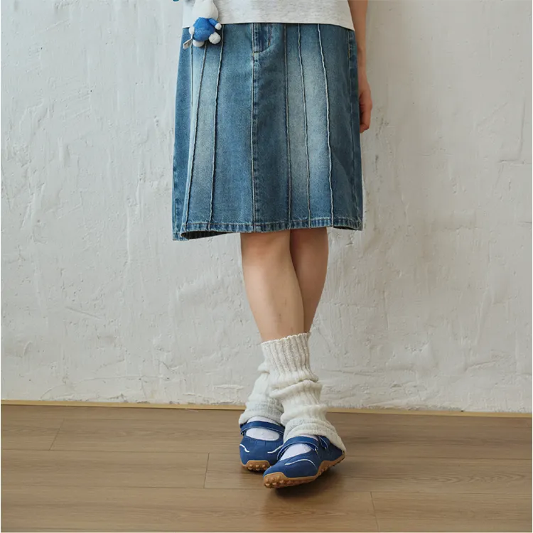 Checkitout Denim Short Skirts Women's-3