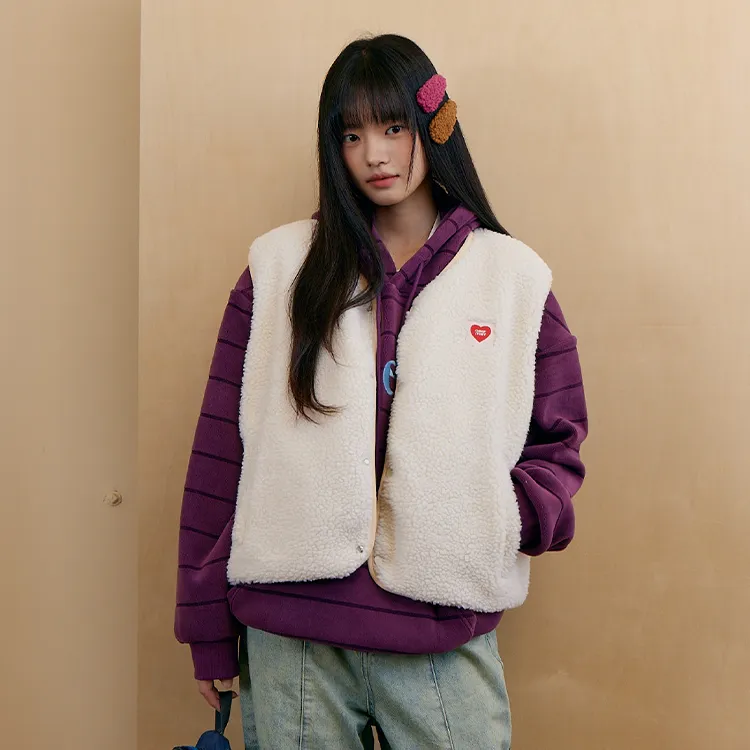 Checkitout Vest Unisex Cloud Ecru-4