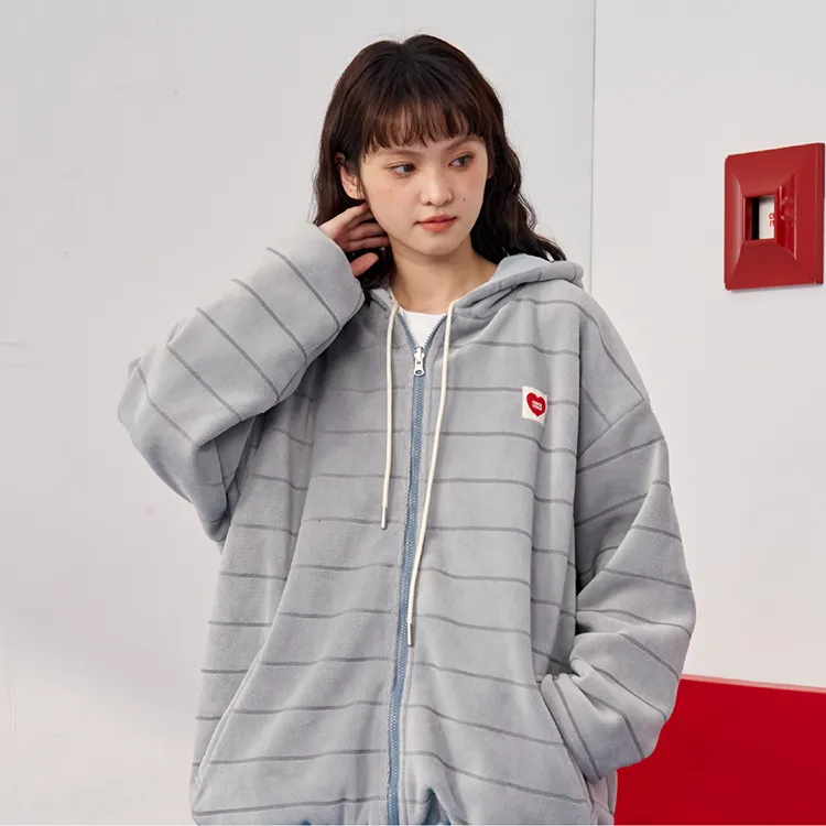 Checkitout Sweatshirt Unisex Light Blue/Silver Gray-4