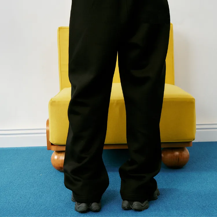 Checkitout x OSAMU GOODS Casual Pants Unisex Mysterious Mineral-Long Black-5