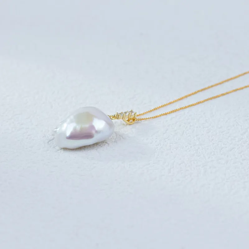 ANGEPERLE Freshwater Pearl Necklaces Women's-2