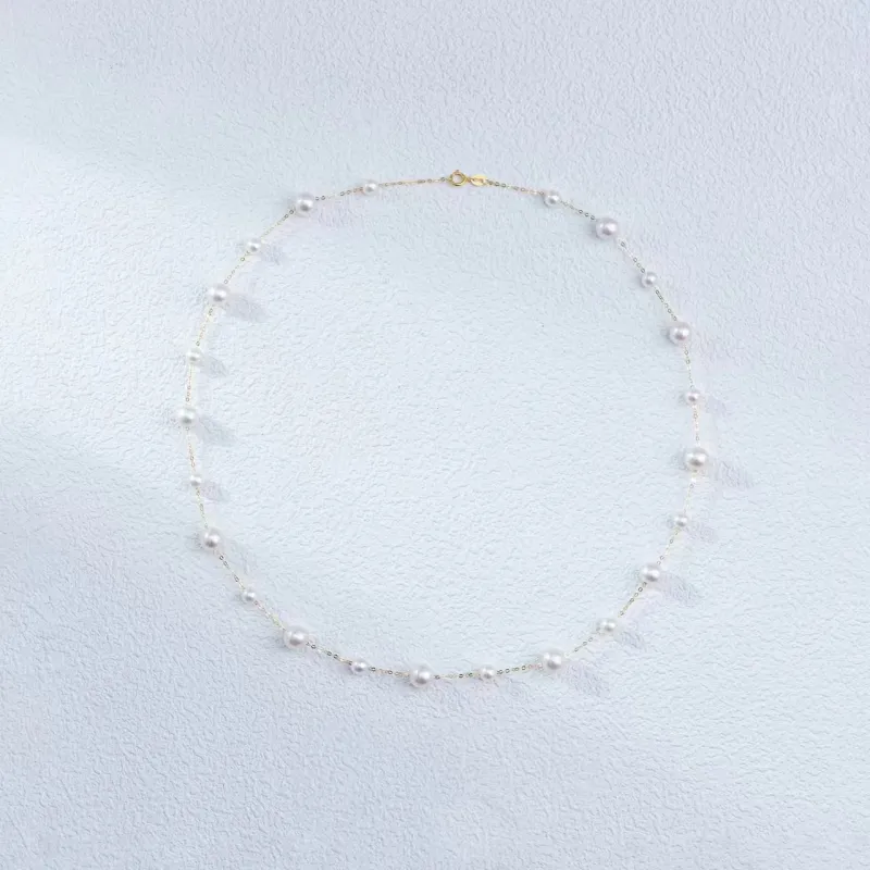 ANGEPERLE Freshwater Pearl Necklaces Women's-1