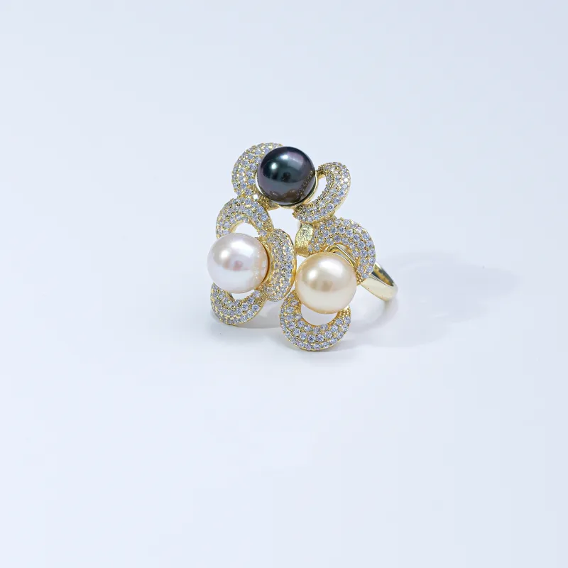 ANGEPERLE Saltwater Pearl Rings Women's-2