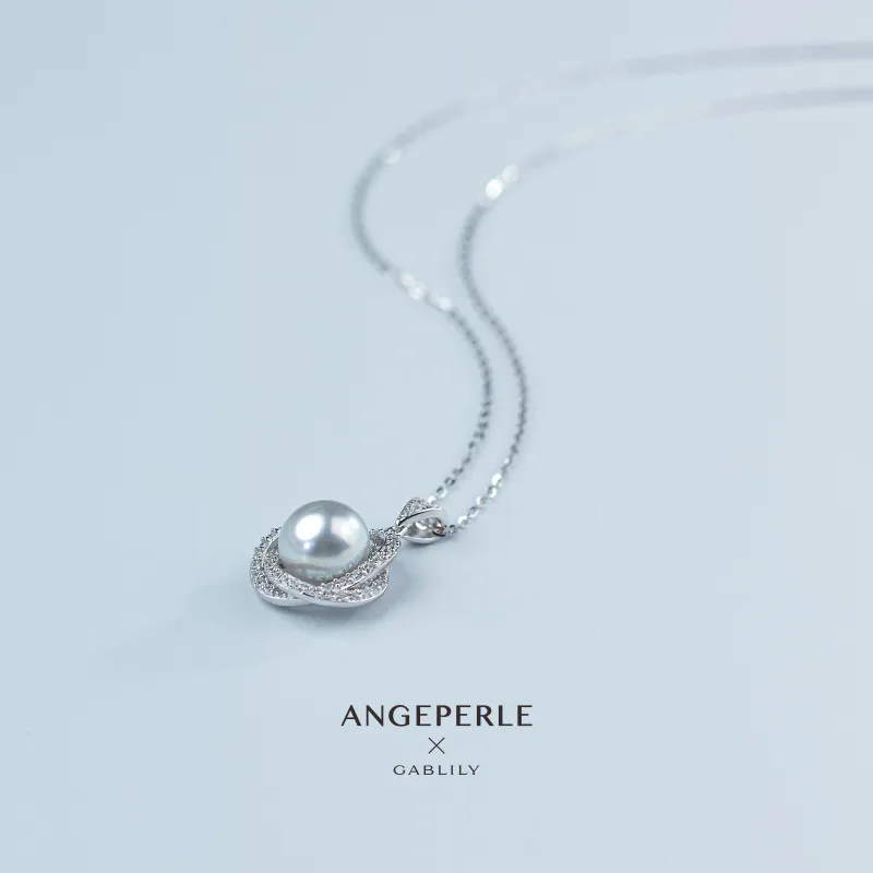 ANGEPERLE Saltwater Pearl Necklaces Women's-3