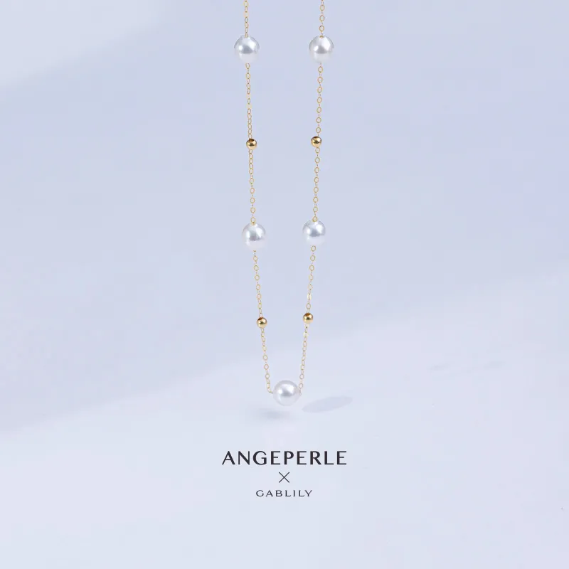 ANGEPERLE Saltwater Pearl Necklaces Women's-1