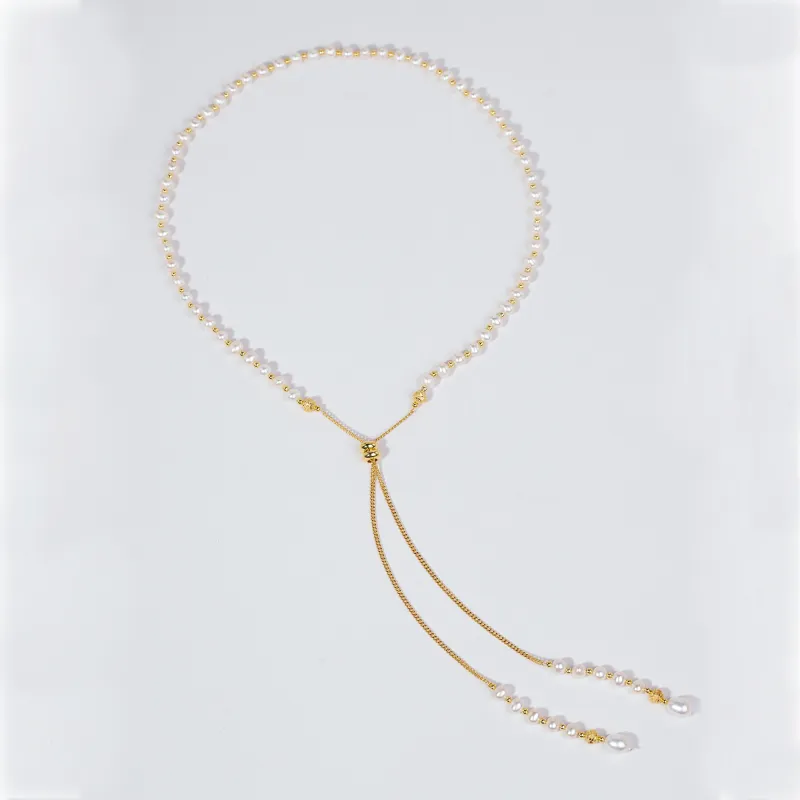 ANGEPERLE Freshwater Pearl Necklaces Women's-1