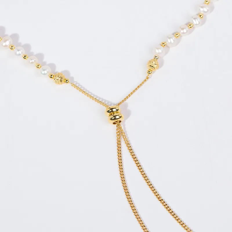 ANGEPERLE Freshwater Pearl Necklaces Women's-2
