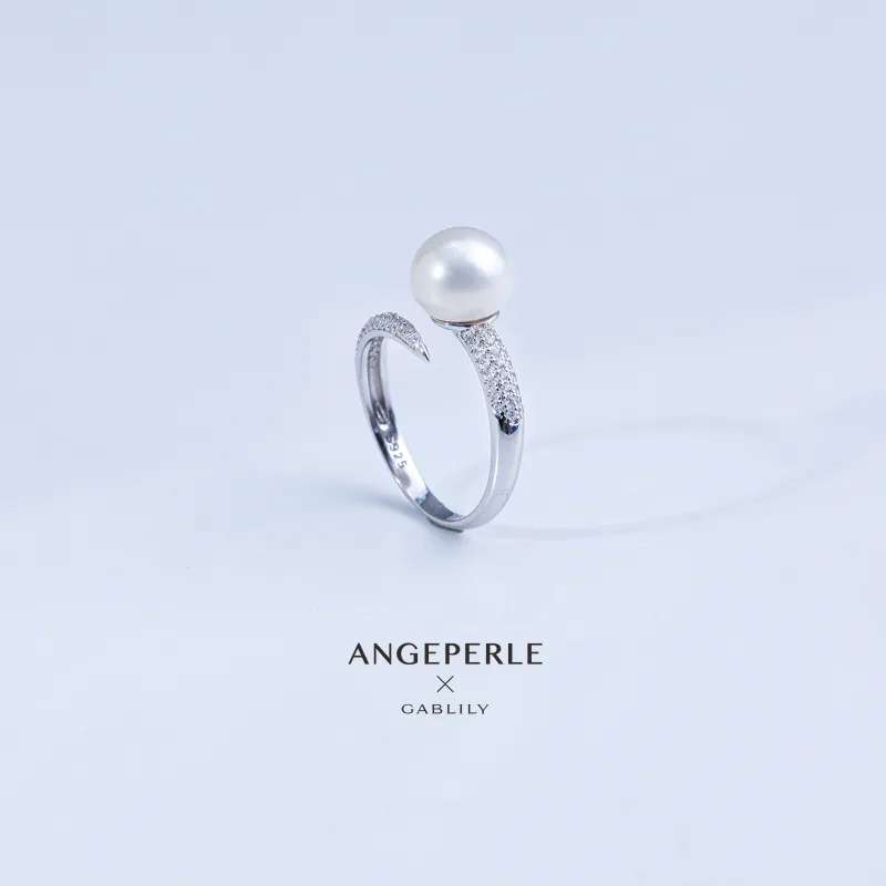 ANGEPERLE Pearl Rings Women's-1