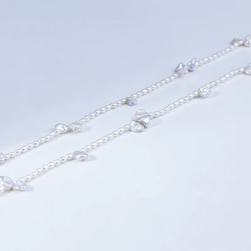 ANGEPERLE Freshwater Pearl Necklaces Women's-3