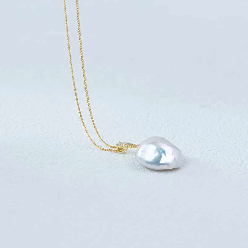 ANGEPERLE Freshwater Pearl Necklaces Women's-3