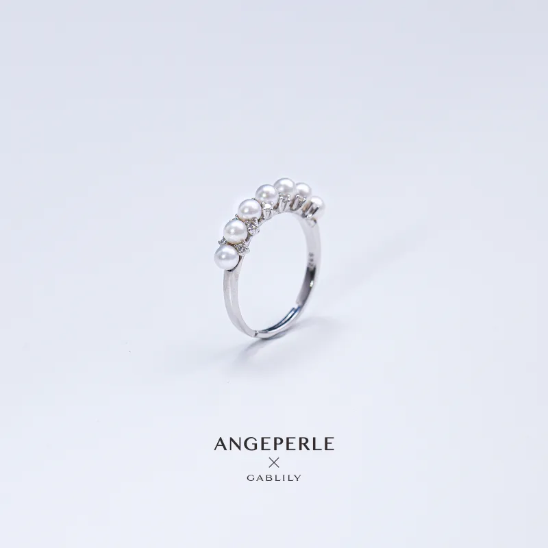 ANGEPERLE Pearl Rings Women's-2