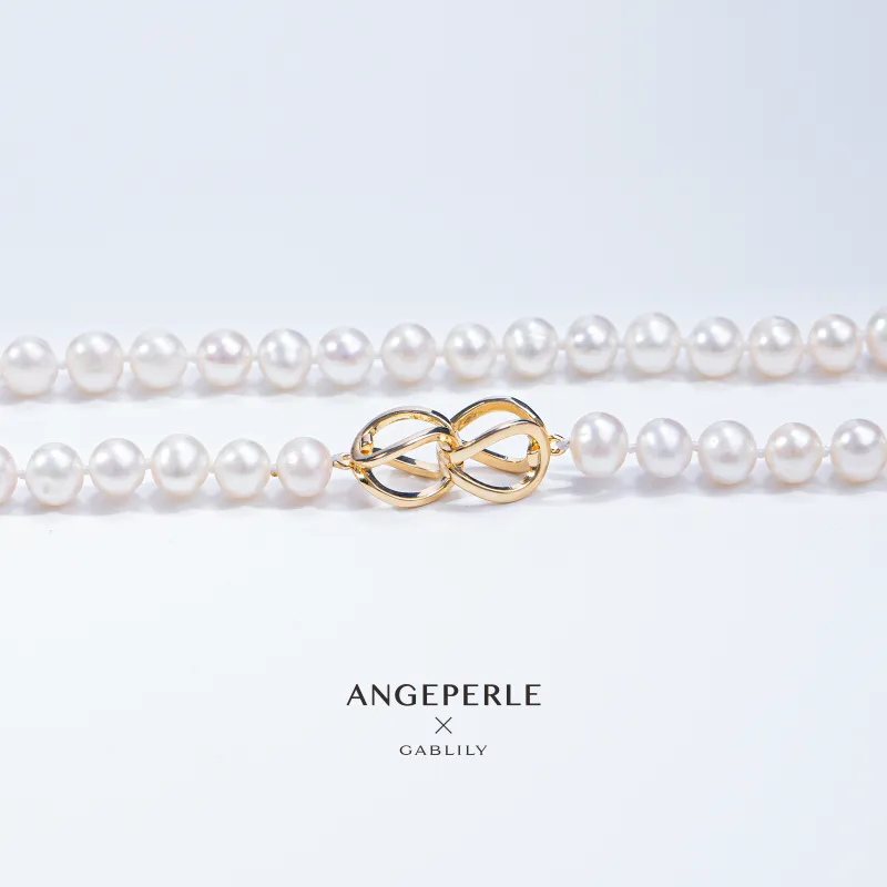 ANGEPERLE Freshwater Pearl Necklaces Women's-1