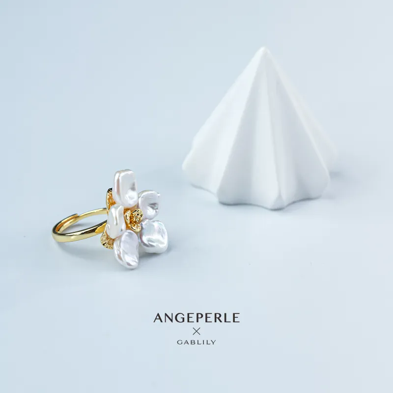ANGEPERLE Freshwater Pearl Rings Women's-2