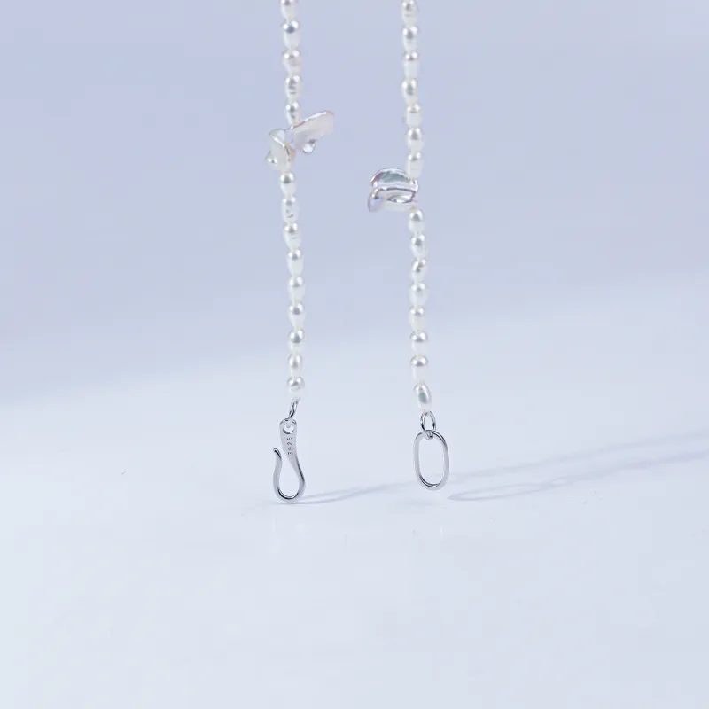 ANGEPERLE Freshwater Pearl Necklaces Women's-5