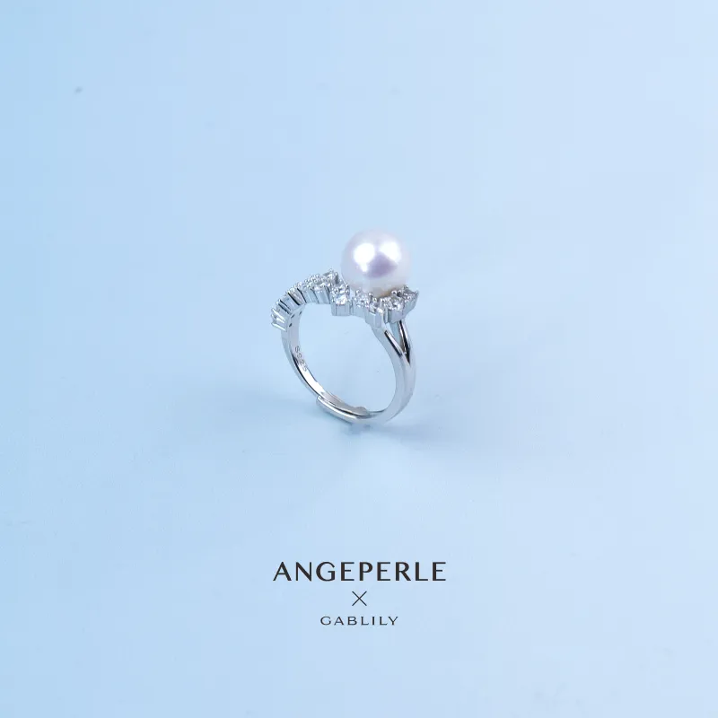 ANGEPERLE Pearl Rings Women's-2