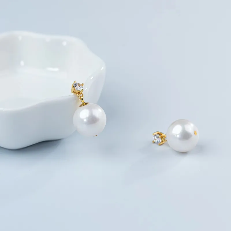 ANGEPERLE Freshwater Pearl Earrings Women's-2
