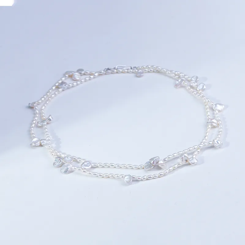 ANGEPERLE Freshwater Pearl Necklaces Women's-2
