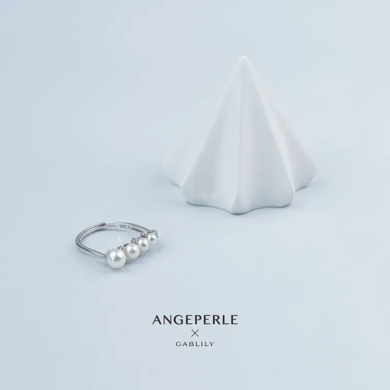 ANGEPERLE Pearl Rings Women's-3