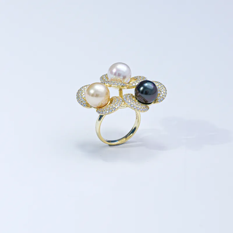 ANGEPERLE Saltwater Pearl Rings Women's-1