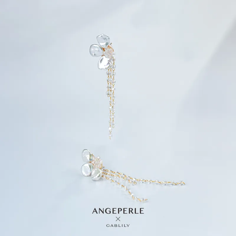 ANGEPERLE Freshwater Pearl Earrings Women's-1
