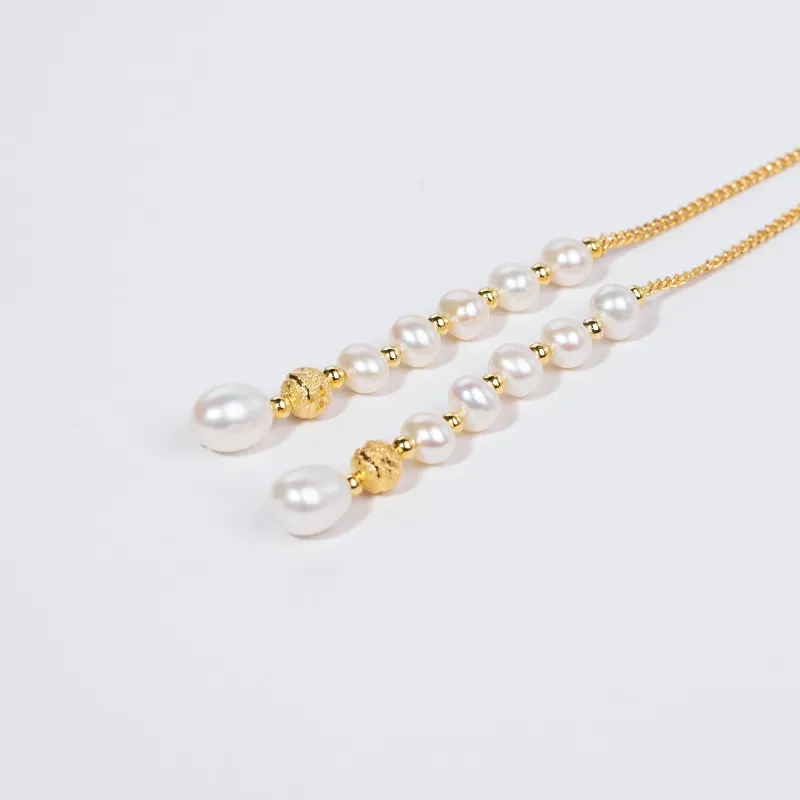 ANGEPERLE Freshwater Pearl Necklaces Women's-3