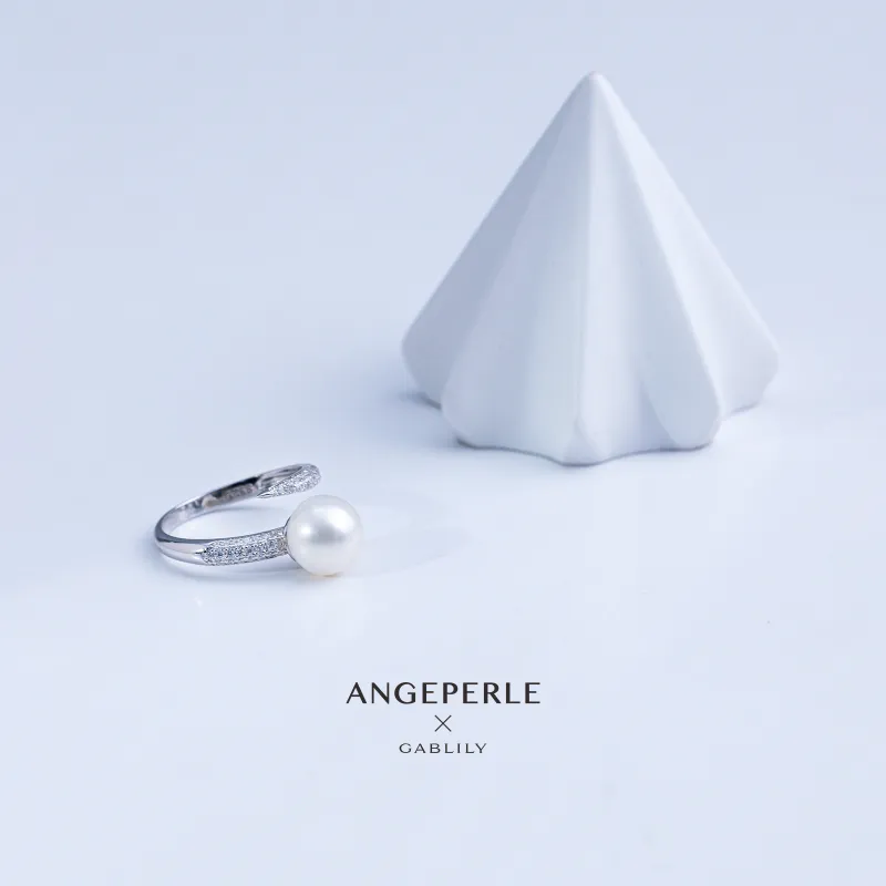 ANGEPERLE Pearl Rings Women's-5
