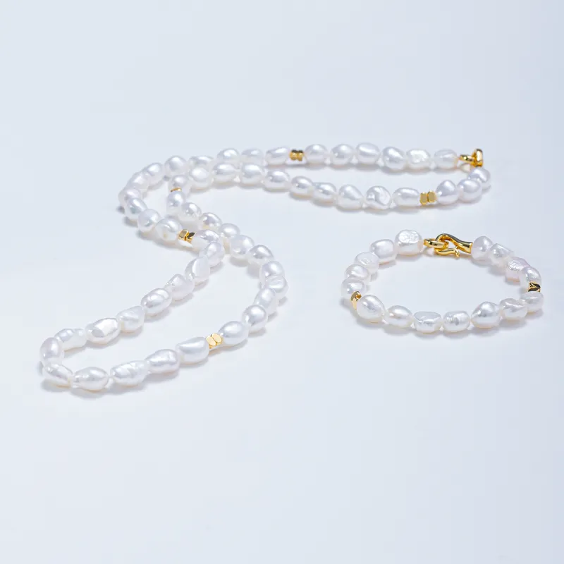 ANGEPERLE Freshwater Pearl Necklaces Women's-1