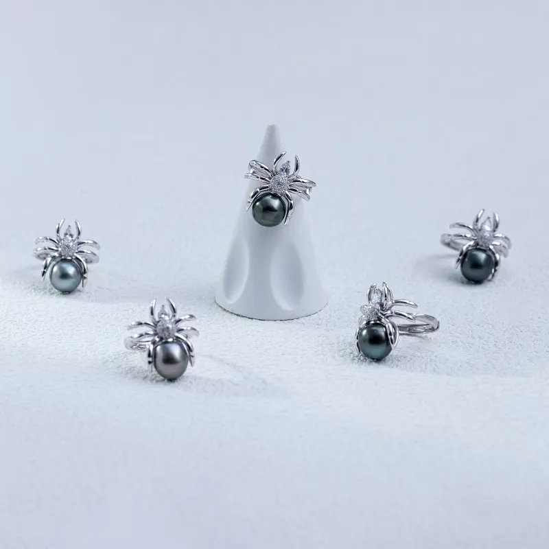 ANGEPERLE Saltwater Pearl Rings Women's-3