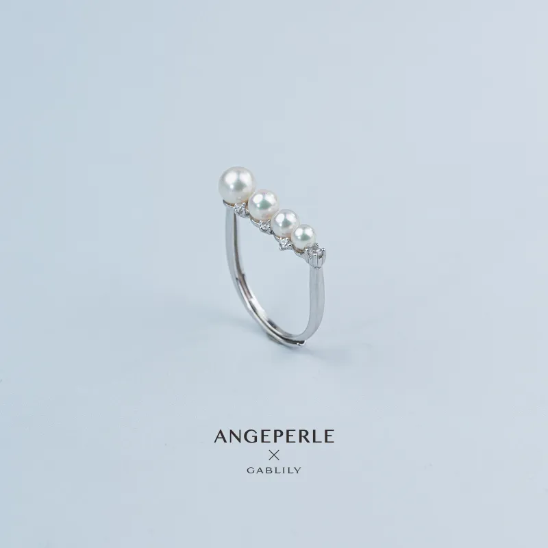 ANGEPERLE Pearl Rings Women's-2