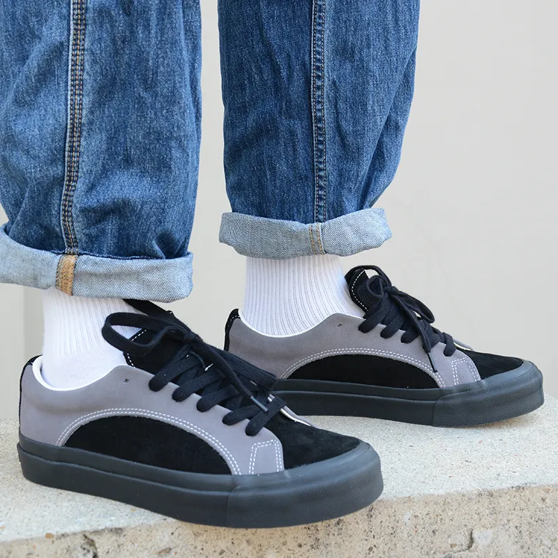WANSWER Slip Resistant Cushioning Abrasion Resistant Low Top Skateboard Shoes Unisex Phantom Gray-6