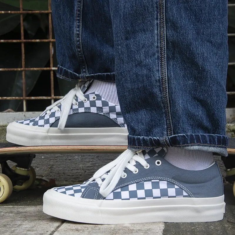 WANSWER Skateboard Shoes Unisex Low Top White-5