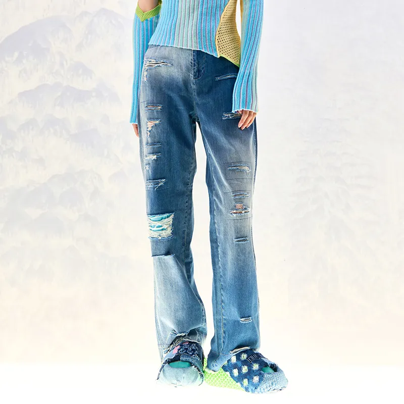 CHAU·RISING Jeans Women's Vintage Blue-2