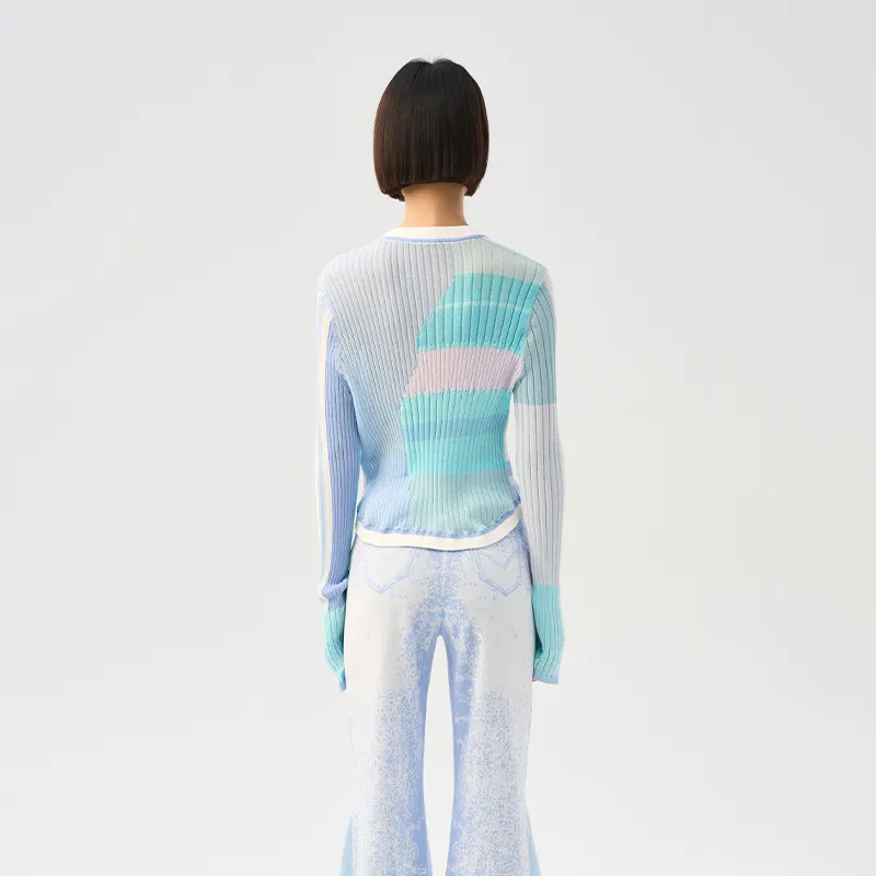 CHAU·RISING Knitwear Women's Light Aqua Blue-2