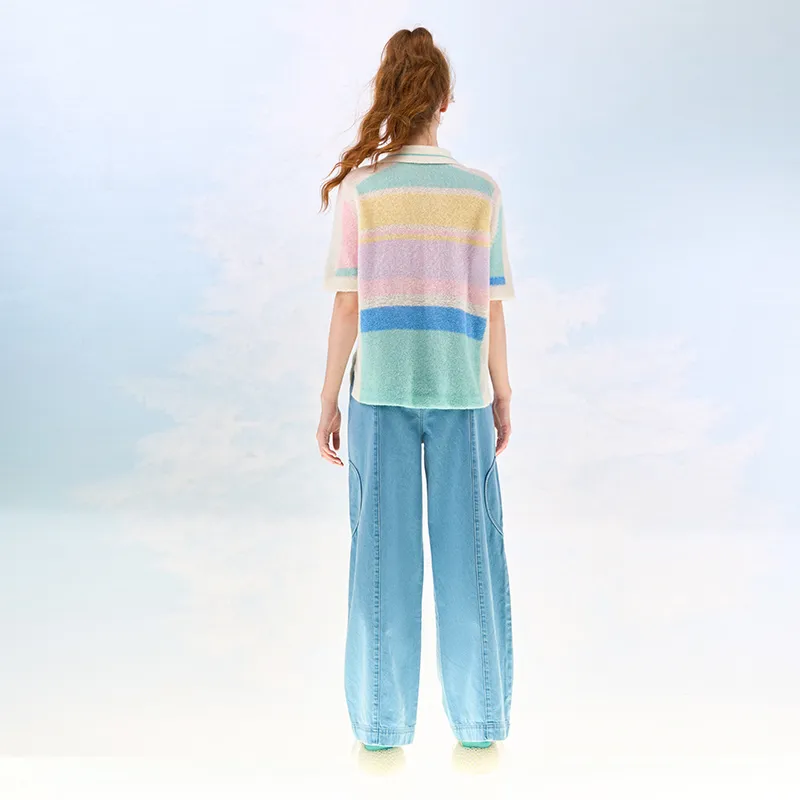 CHAU·RISING T-Shirt Women's White Circle-2