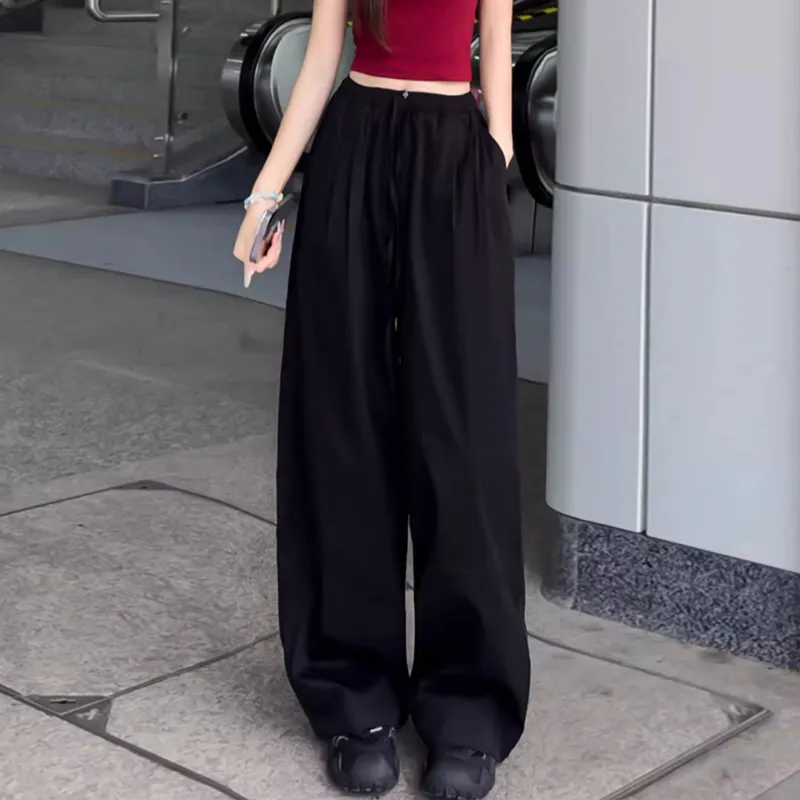 Ya Sheep People Casual Pants Women's Black-2