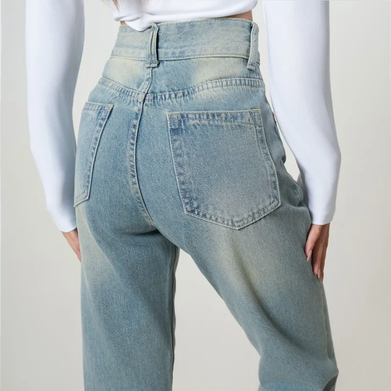Ya Sheep People Jeans Women's Light Vintage Blue-4
