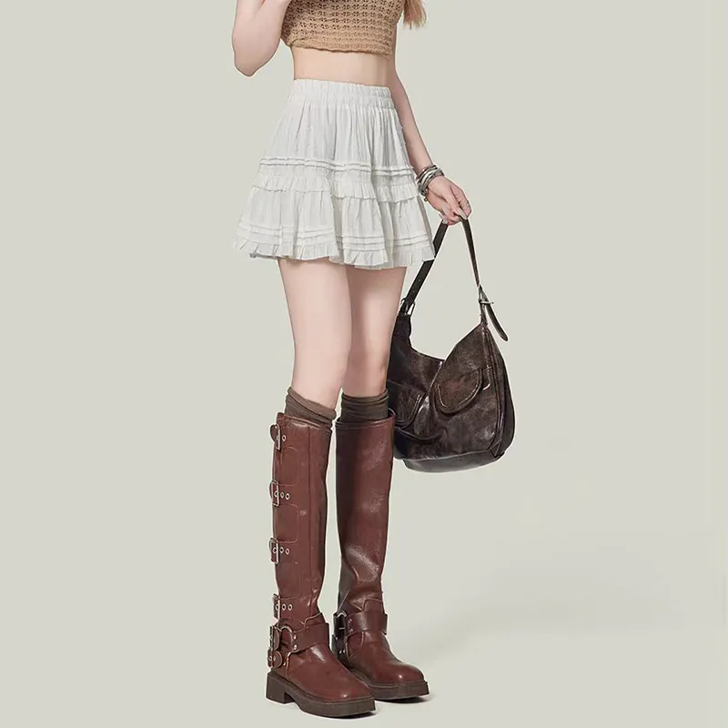 Ya Sheep People Casual Short Skirts Women's-7