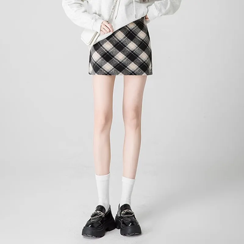Ya Sheep People Casual Short Skirts Women's Black-1