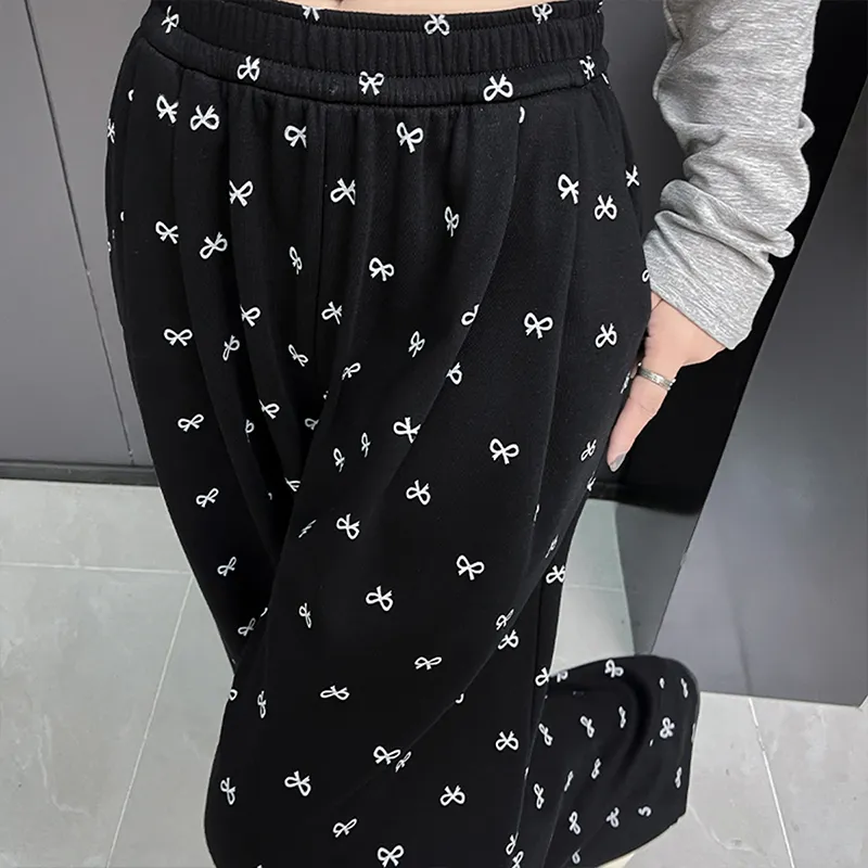 Ya Sheep People Casual Pants Women's Black-3