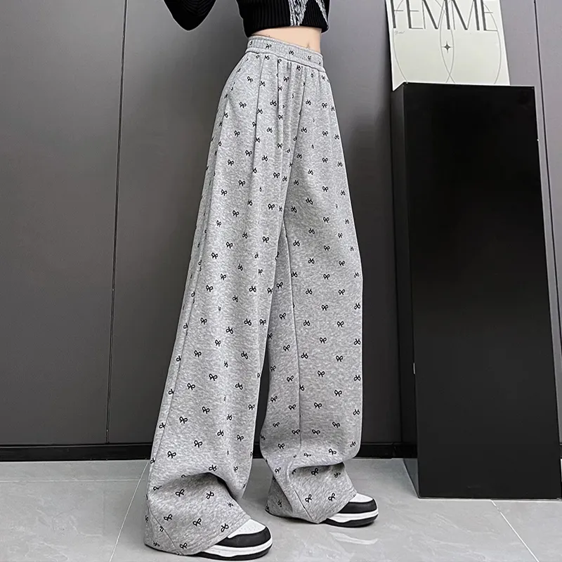 Ya Sheep People Casual Pants Women's Light Gray-4