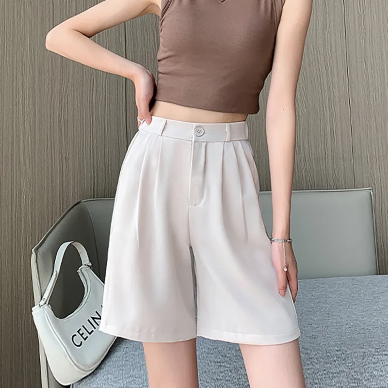 Ya Sheep People Casual Shorts Women's Khaki-11